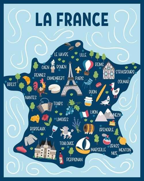 Regions of France – Map of Top Tourist Attractions by Region